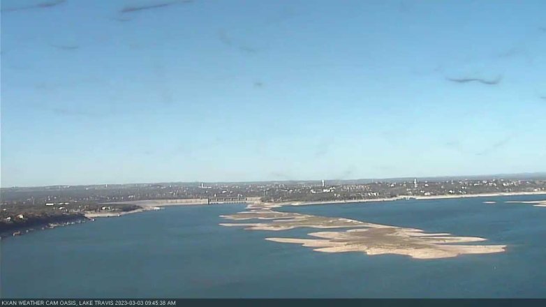 Lake Travis webcam, March 3, 2023 9:45 AM CT
