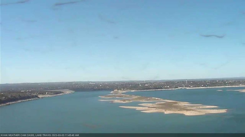 Lake Travis webcam, March 3, 2023 11:45 AM CT