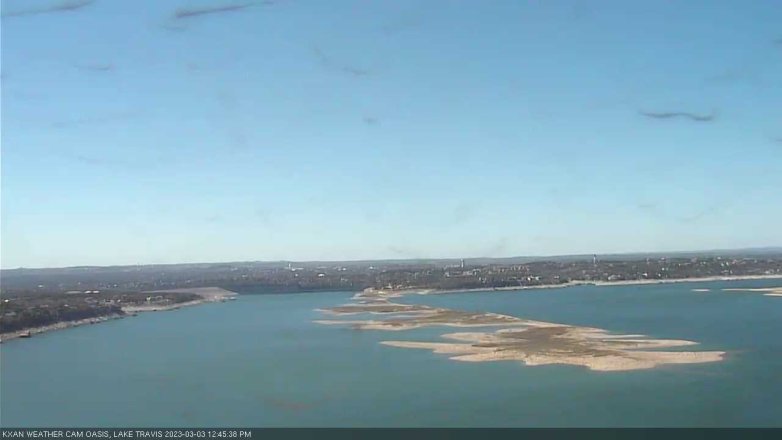 Lake Travis webcam, March 3, 2023 12:45 PM CT