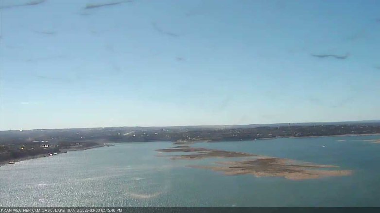 Lake Travis webcam, March 3, 2023 2:45 PM CT