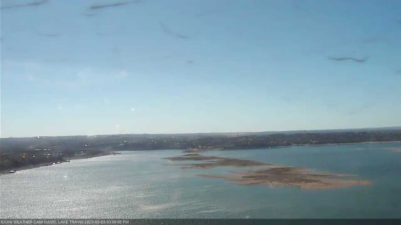 Lake Travis webcam, March 3, 2023 3:00 PM CT