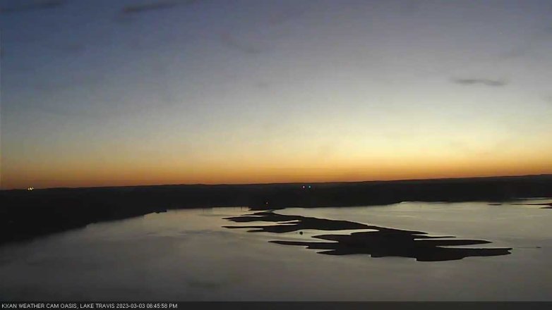 Lake Travis webcam, March 3, 2023 6:45 PM CT