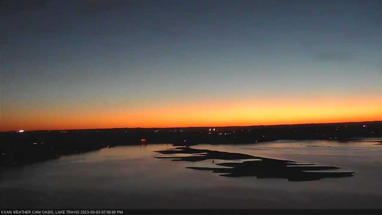 Lake Travis webcam, March 3, 2023 7:00 PM CT