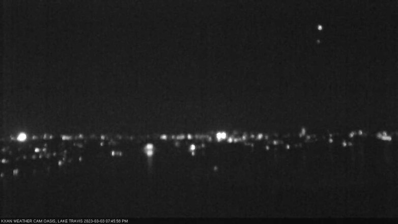 Lake Travis webcam, March 3, 2023 7:45 PM CT