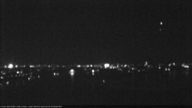 Lake Travis webcam, March 3, 2023 8:00 PM CT