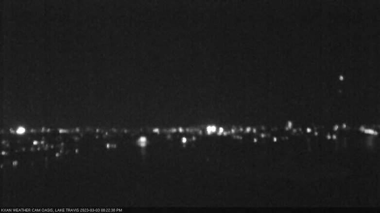 Lake Travis webcam, March 3, 2023 8:25 PM CT
