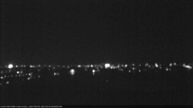 Lake Travis webcam, March 3, 2023 9:00 PM CT