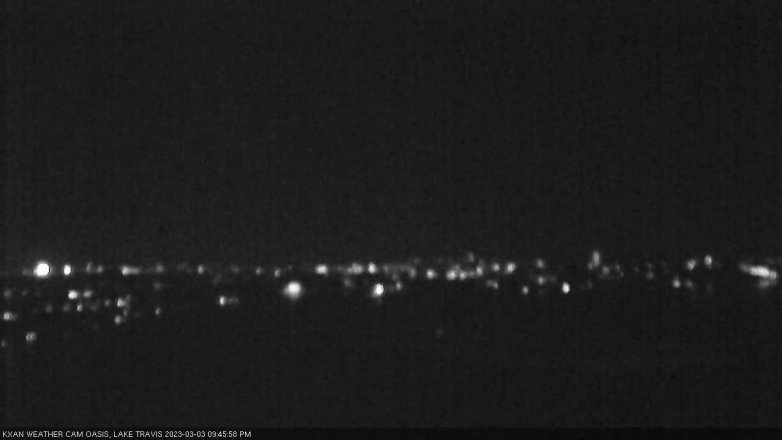 Lake Travis webcam, March 3, 2023 9:45 PM CT