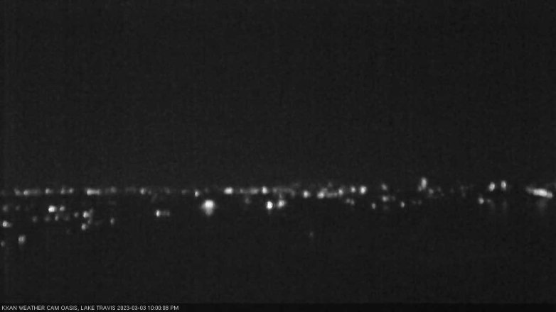 Lake Travis webcam, March 3, 2023 10:00 PM CT
