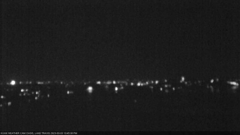 Lake Travis webcam, March 3, 2023 10:45 PM CT