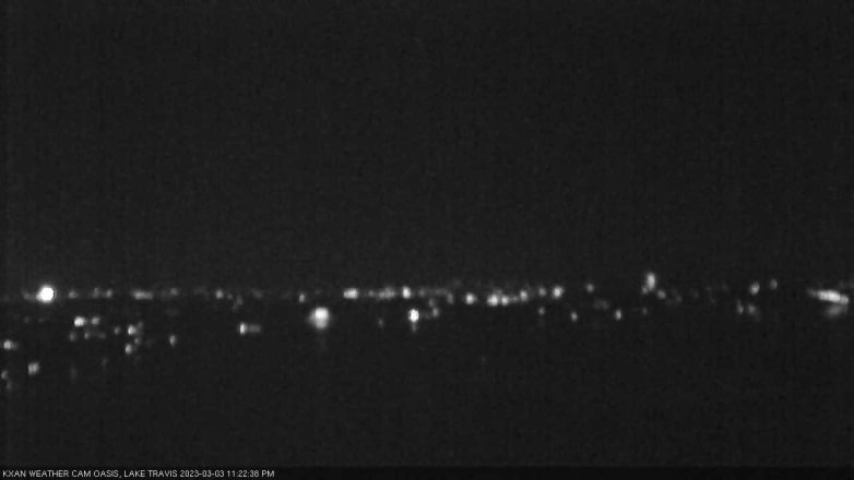 Lake Travis webcam, March 3, 2023 11:25 PM CT