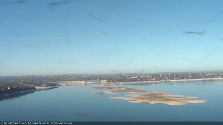 Lake Travis webcam, March 4, 2023 9:00 AM CT