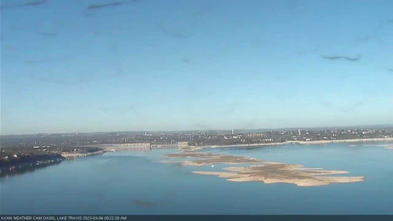 Lake Travis webcam, March 4, 2023 9:25 AM CT