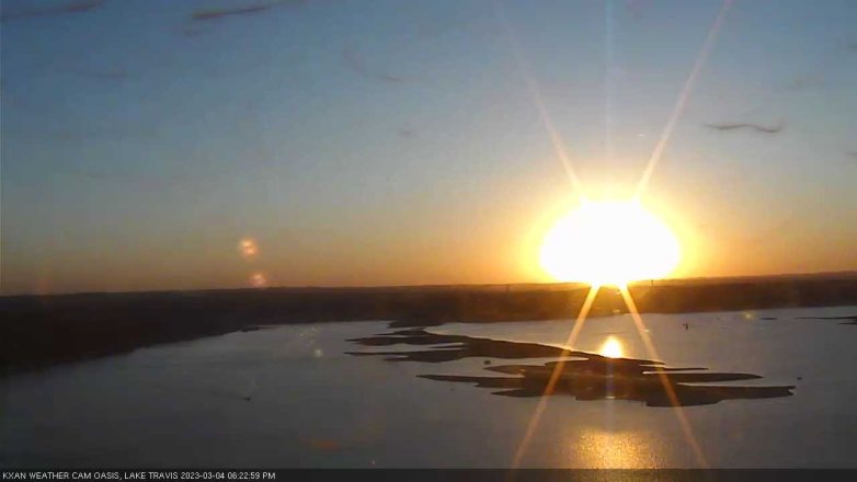 Lake Travis webcam, March 4, 2023 6:25 PM CT