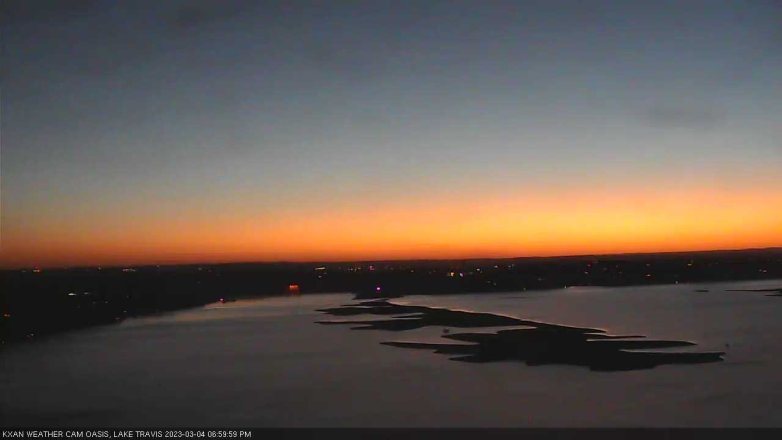 Lake Travis webcam, March 4, 2023 7:00 PM CT