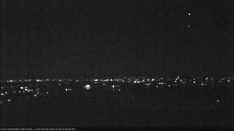 Lake Travis webcam, March 4, 2023 7:45 PM CT