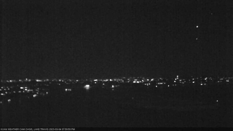 Lake Travis webcam, March 4, 2023 8:00 PM CT
