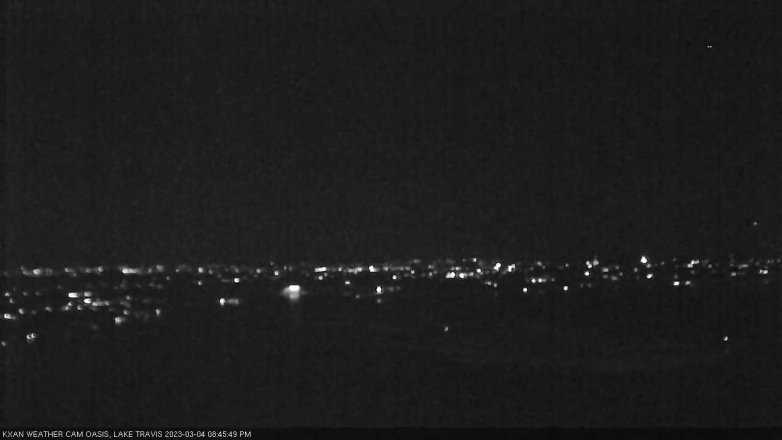 Lake Travis webcam, March 4, 2023 8:45 PM CT