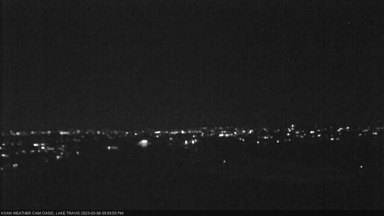 Lake Travis webcam, March 4, 2023 10:00 PM CT