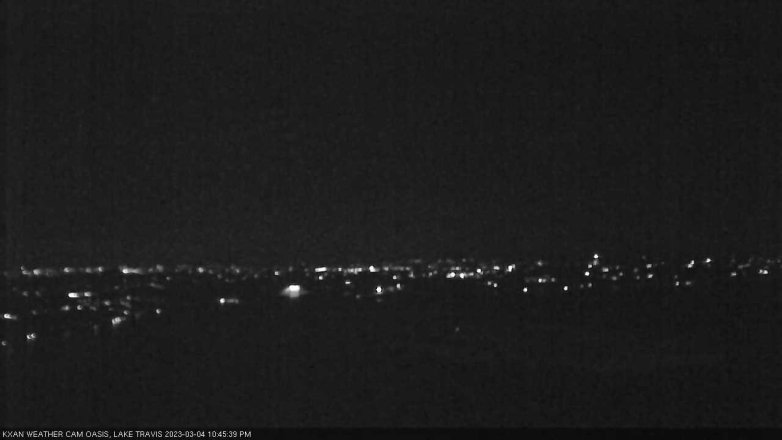 Lake Travis webcam, March 4, 2023 10:45 PM CT