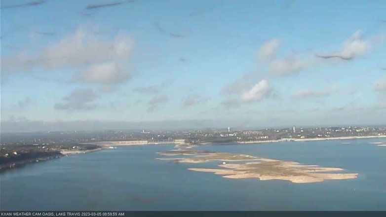 Lake Travis webcam, March 5, 2023 9:00 AM CT