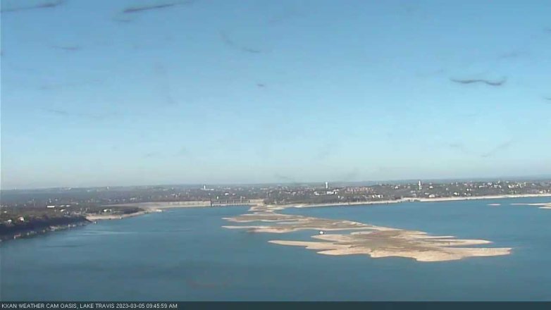 Lake Travis webcam, March 5, 2023 9:45 AM CT