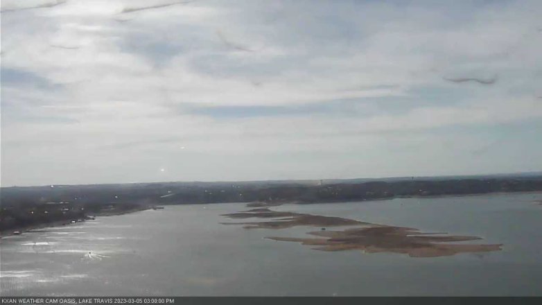 Lake Travis webcam, March 5, 2023 3:00 PM CT