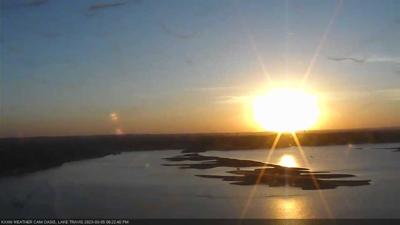Lake Travis webcam, March 5, 2023 6:25 PM CT