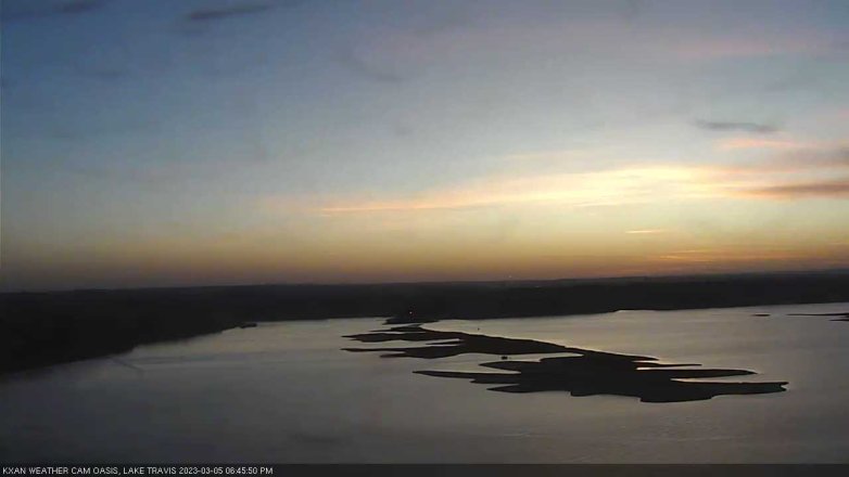 Lake Travis webcam, March 5, 2023 6:45 PM CT