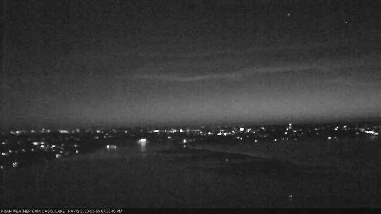 Lake Travis webcam, March 5, 2023 7:25 PM CT