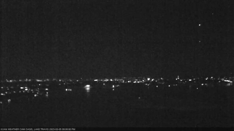 Lake Travis webcam, March 5, 2023 8:00 PM CT