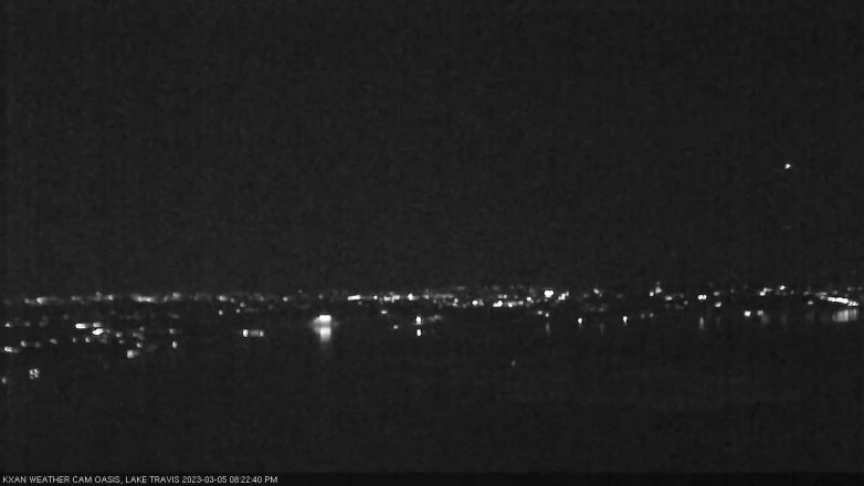 Lake Travis webcam, March 5, 2023 8:25 PM CT