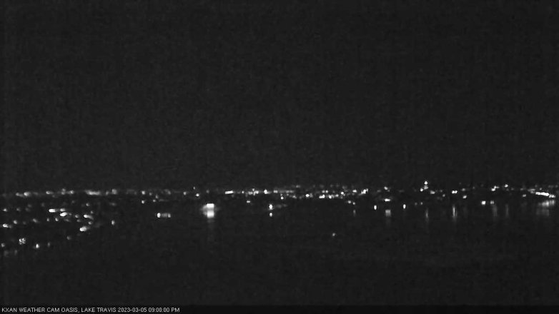 Lake Travis webcam, March 5, 2023 9:00 PM CT