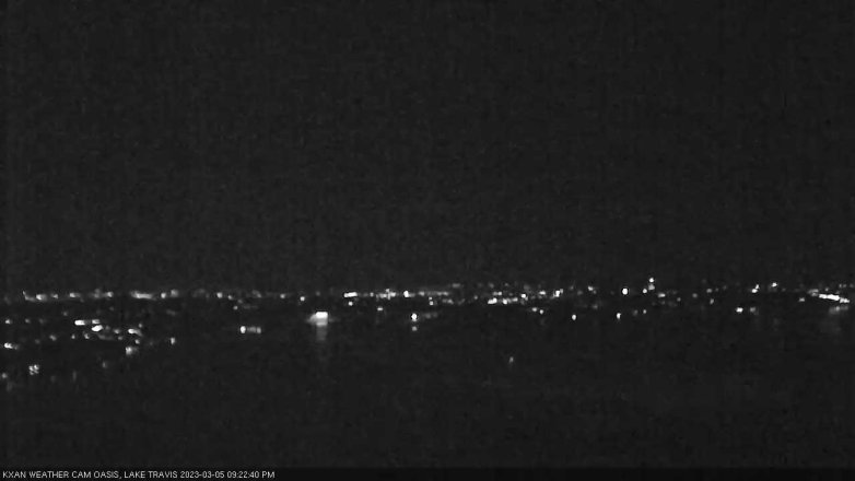Lake Travis webcam, March 5, 2023 9:25 PM CT