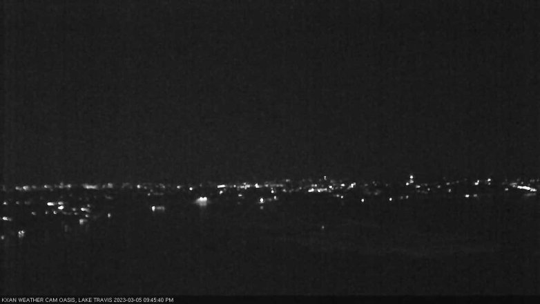 Lake Travis webcam, March 5, 2023 9:45 PM CT