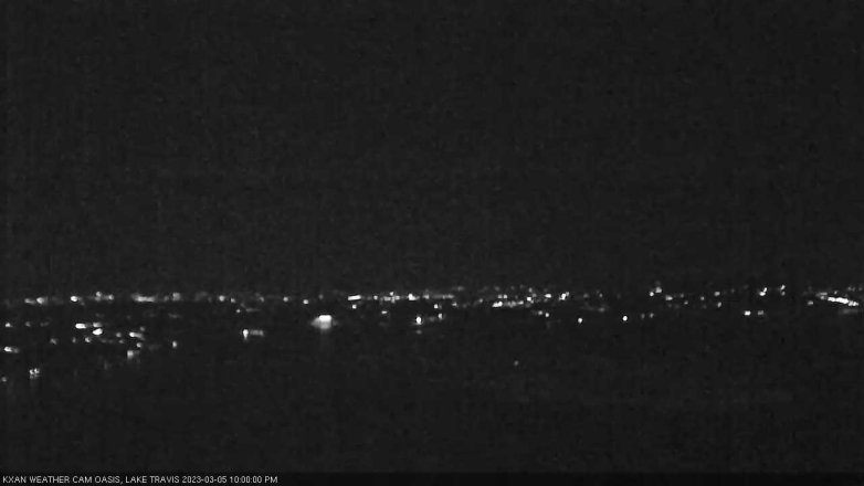Lake Travis webcam, March 5, 2023 10:00 PM CT