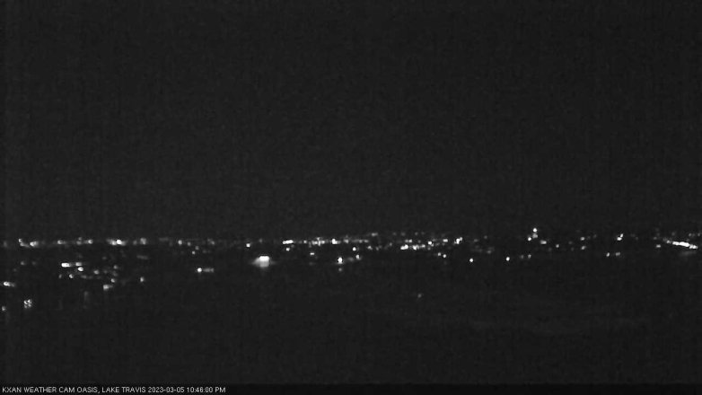 Lake Travis webcam, March 5, 2023 10:45 PM CT