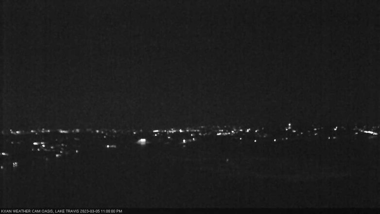 Lake Travis webcam, March 5, 2023 11:00 PM CT