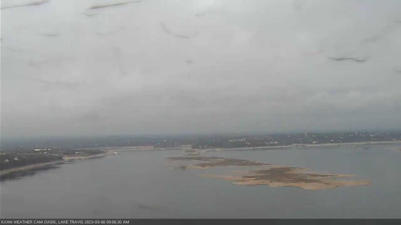 Lake Travis webcam, March 6, 2023 9:00 AM CT