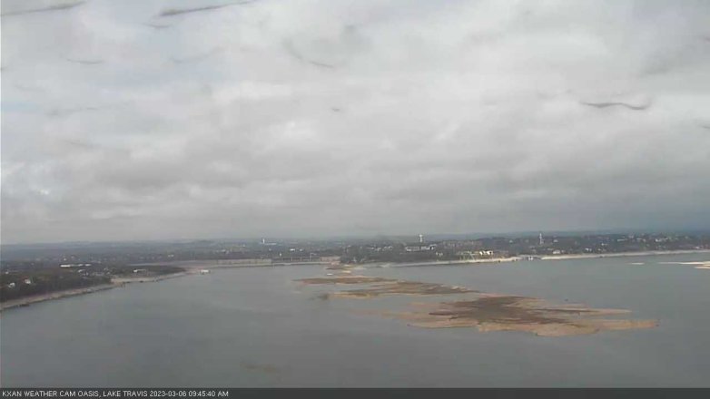 Lake Travis webcam, March 6, 2023 9:45 AM CT
