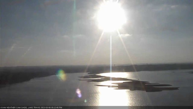 Lake Travis webcam, March 6, 2023 5:25 PM CT