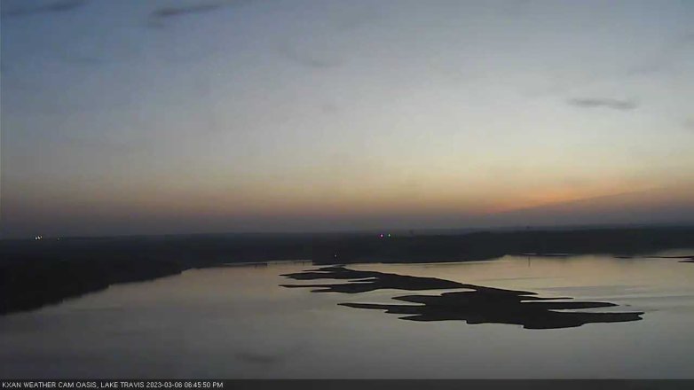 Lake Travis webcam, March 6, 2023 6:45 PM CT
