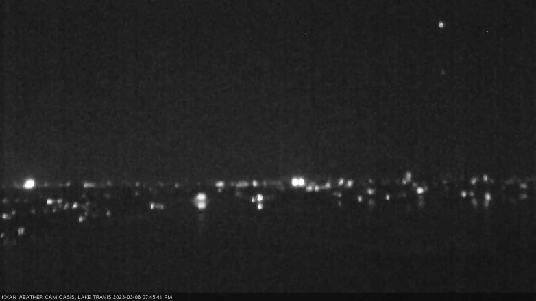 Lake Travis webcam, March 6, 2023 7:45 PM CT