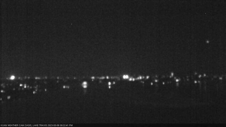 Lake Travis webcam, March 6, 2023 8:25 PM CT