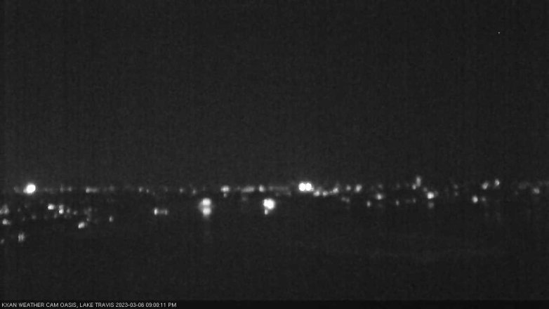 Lake Travis webcam, March 6, 2023 9:00 PM CT