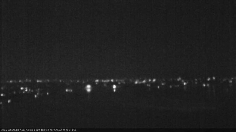 Lake Travis webcam, March 6, 2023 9:25 PM CT