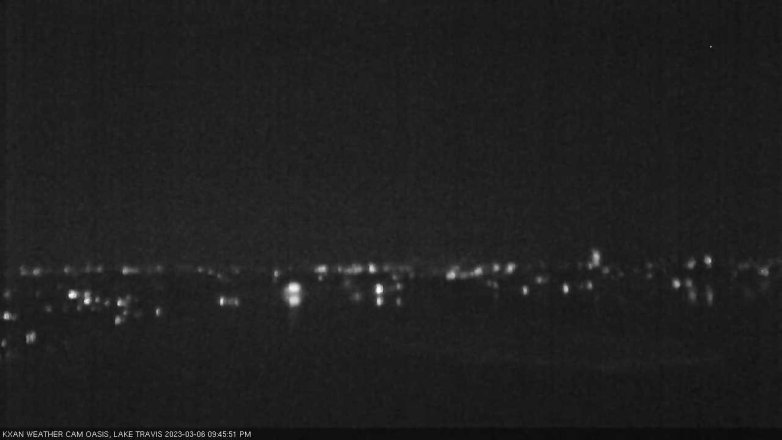 Lake Travis webcam, March 6, 2023 9:45 PM CT