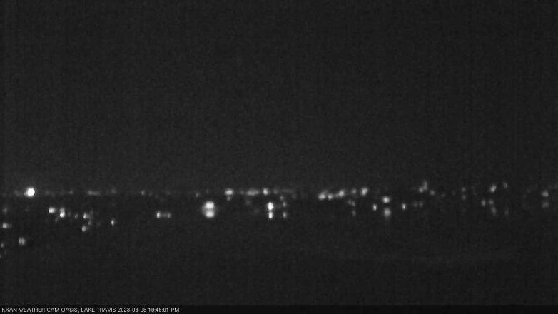 Lake Travis webcam, March 6, 2023 10:45 PM CT