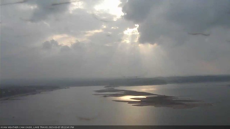 Lake Travis webcam, March 7, 2023 5:25 PM CT