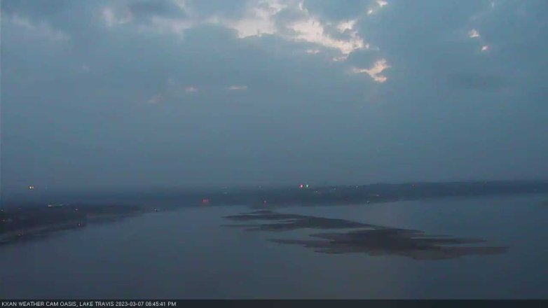 Lake Travis webcam, March 7, 2023 6:45 PM CT
